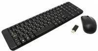 Комплект клавиатура + мышь Logitech Wireless Combo MK220, черный, кириллица+QWERTY