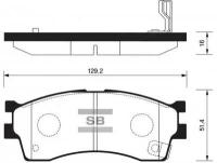 Колодки передние /SHM 1.6-1.8 Sangsin Brake SP1113