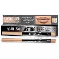 Alvin D'or Гелевый карандаш для губ автоматический Lasting Liner 08 natural lips (универсальный)