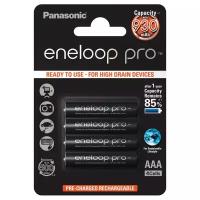 Аккумулятор Ni-Mh 930 мА·ч 1.2 В Panasonic eneloop pro AAA, в упаковке: 4 шт