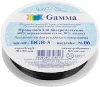 Проволока для бисера 'Gamma' d 0.3 мм 10 м 0.5 м 06 черный