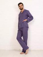 Пижама мужская,модель203,фланель, Виши, вид 4, 46