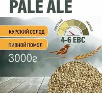 Солод ячменный пивоваренный Pale Ale Курский 3 кг. с Помолом