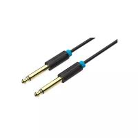 Кабель Vention Jack 6.35 mm M - Jack 6.35 mm M (BAAB), черный, 1.5 м