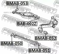 FEBEST BAB-002Z сайленблок плавающий (BMW 3 E46 1998-2006) FEBEST