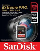 Карта памяти SANDISK 128Gb Extreme Pro SDXC UHS-I U3 V30 (200/90 MB/s)