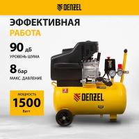 Компрессор воздушный прям. привод Denzel DC1500/241,5 кВт, 24 литра, 220 л/мин 58160