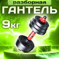 Гантель разборная с грифом Атлант 9,5 кг