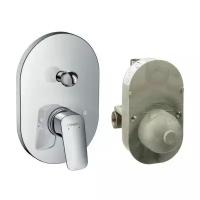 Смеситель для душа hansgrohe Logis 71409000 (71406000 + 31741180), рычажный