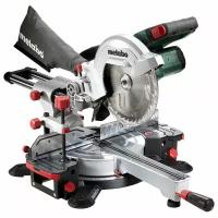 Аккумуляторная торцовочная пила с протяжкой Metabo KGS 18 LTX 216 5.2Ah x2