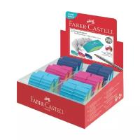 Faber-Castell Набор скошенных ластиков 183049, 24 шт. розовый/зеленый/голубой 24