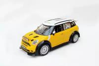 Машина радиоуправляемая DX Toys 1:24 BMW MINI COOPER WRC, желтая