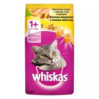 Сухой корм для кошек Whiskas с курицей, с индейкой, с уткой (паштет)