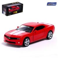 Машина металлическая CHEVROLET CAMARO, 1:32, открываются двери, инерция, цвет красный