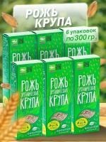 Ржаная крупа дробленая органическая Биохутор, 300 гр*6 шт