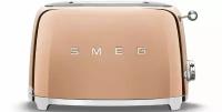 Тостер Smeg TSF01RGEU, розовое золото