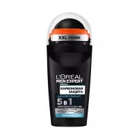 Мужской дезодорант L'Oreal Paris Men Expert Deo Carbon Protect 5In1 Roll-On Anti-Perspirant 50Ml