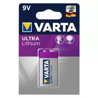 VARTA ULTRA Lithium 9V Крона, в упаковке: 1 шт