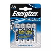 Батарейка Energizer Ultimate Lithium AA, в упаковке: 4 шт