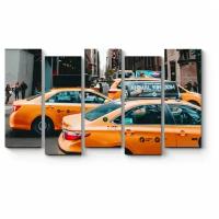 Модульная картина Такси в работе110x64