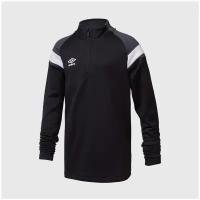 Свитер тренировочный подростковый Umbro 1/2 Zip Top 65296U-GR6, р-р 152-158 см, Черный