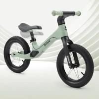 50032, Беговел детский от 2 лет Happy Baby Speedy, рост 80-115 см, надувные колеса, двухколесный беговел, зеленый