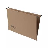 BRAUBERG Подвесные папки Foolscap A4, картон, 10 штук, коричневый