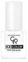 GOLDEN ROSE Лак для ногтей ICE COLOR 6мл прозрачный