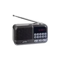 Радиоприемник Perfeo ASPEN, FM+ 87.5-108 МГц, MP3, USB, microSD, Li-ion 1200 мАч, серый