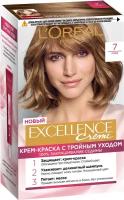 L'Oreal Paris Excellence стойкая крем-краска для волос, 7 русый, 270 мл