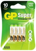 Батарейка GP Super Alkaline AAA, в упаковке: 4 шт