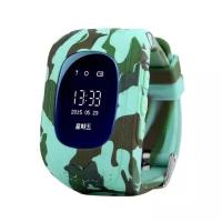 Умные детские часы с GPS Smart Baby Watch Q50 Camo Green