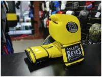 Боксерские перчатки Cleto Reyes натуральная кожа 14 oz желтый