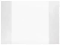 Обложка ПВХ для учебников и тетрадей А4, контурных карт большого формата, плотная, 100мкм, 300х580 мм, универс., прозрачная, пифагор, 229318