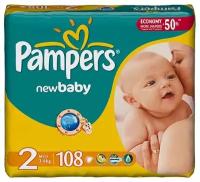 Pampers подгузники New Baby 2 (3-6 кг)