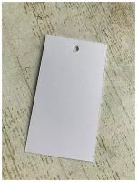 Бирка универсальная (50х90мм, отверстие 4мм, цвет белый, матовая дизайнерская бумага) 50 шт