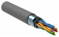 Кабель витая пара F/UTP кат.5E 4х2х24AWG solid PVC сер. (м) ITK LC1-C5E04-311