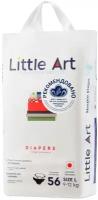 Детские подгузники Little Art, 4 размер L, 9-12 кг, 56 шт