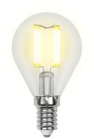 Лампа светодиодная 6 Вт E14 G45 4000К 500Лм прозрачная 200-250В шар SKY (LED-G45-6W/NW/E14/CL PLS02WH) UL-00001371 Uniel