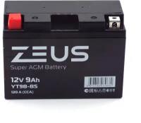 Аккумулятор стартерный для мотоцикла/квадроцикла/скутера ZEUS SUPER AGM YT9B-BS (12V/9Ah) (UT9B-BS, СТ 1209.1)