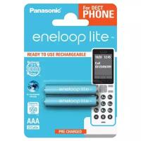 Аккумулятор ААА Eneloop Panasonic BK-4LCCE/2DE HR03-2BL DECT Lite 550мА/ч в блистере 2шт