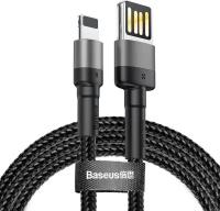 Кабель USB - Lightning 2м Baseus Cafule Special Edition - Черный/Серый (CALKLF-HG1)