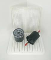 Фильтр воздушный + масляный + салонный + топливный комплект Лифан x50 (Lifan X50)