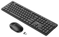 Беспроводная клавиатура с мышкой Hoco GM17 TWireless business keyboard and mouse set (русские буквы), черный