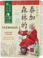 Чай черный Зеленая Панда Таежный крупнолистовой Лапсанг Сушонг, 100г