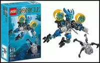 Конструктор игровой BIONICLE, пластиковый подарочный набор Бионикл Страж Воды, развивающая игра для девочек и мальчиков, 65 деталей