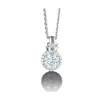 PLATINA jewelry Подвеска из белого золота с Swarovski Zirconia 03-1996-00-501-1120-38