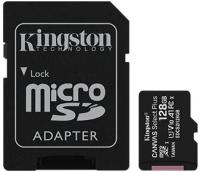 128GB MicroSD Kingston Class 10 Canvas Select Plus A1 (100 Mb/s) + SD адаптер (SDCS2/128GB)