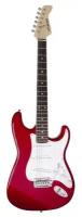 Электрогитара Stratocaster HSS, цвет - красный Fernandes LE-1Z CAR/L