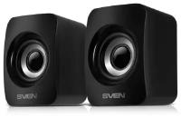 Компьютерная акустика 2.0 Sven 130 SV-020224 2*3 Вт(RMS), 100 Гц-20 КГц, USB, чёрная